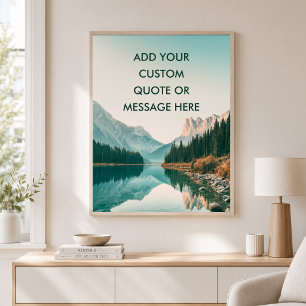 Poster Floresta Lake - Crie Sua Própria Motivação