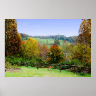 Poster Floresta Lap - Pintura de Queda