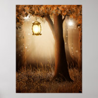 Floresta Mágica com Luzes Fadas