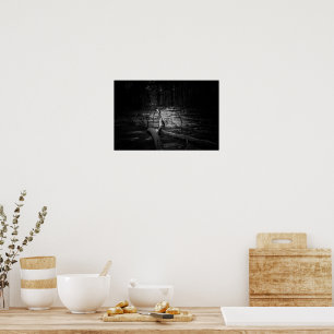 Poster Floresta Misteriosa Noturna – Paisagem Natural Mel