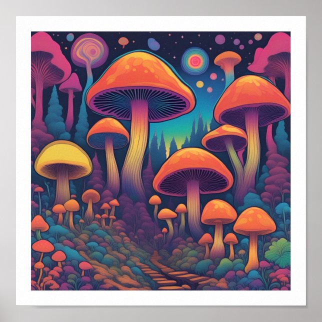 Poster Floresta Mushroom (Frente)
