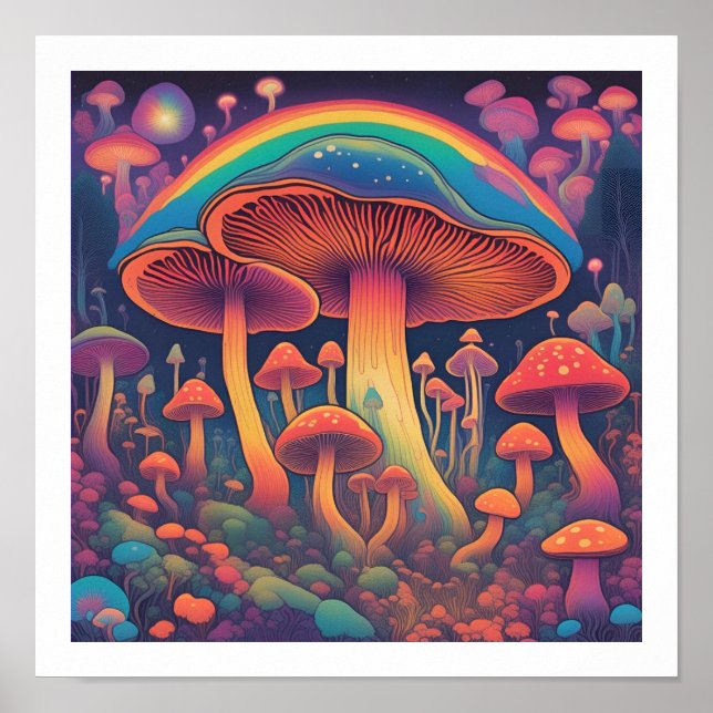 Poster Floresta Mushroom (Frente)