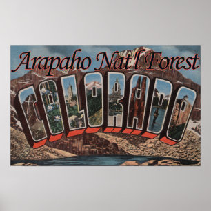 Pôster Floresta nacional do Arapaho, Colorado