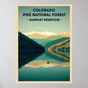 Poster Floresta Nacional do Colorado Pike - Reservatório