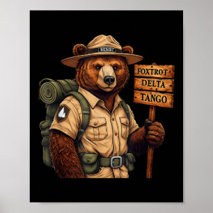 Poster Floresta Nacional do Urso Nacional do Delta Tangos