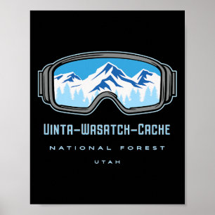 Poster Floresta Nacional Uinta-wasatch-cache Utah Neve Es