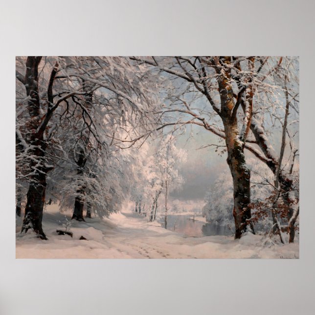 Poster Floresta no Inverno (Frente)