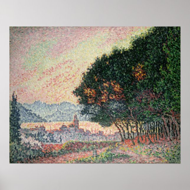 Pôster Floresta perto da Rua. Tropez, 1902 (Frente)