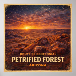 Poster Floresta Petrificada Centenário do Arizona