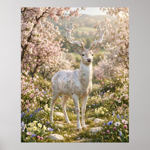 Poster Floresta Serena de Porcelana