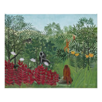 Floresta Tropical com Macacos, 1910 (óleo na canva