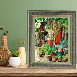 Poster Florestas de Hacienda Tropicais Flores do Jardim M