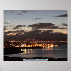 Pôster Florianópolis, Papais noeis Catarina, Brasil