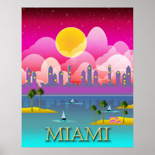 Poster Flórida de Miami Beach