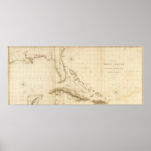 Poster Florida e Índias Ocidentais