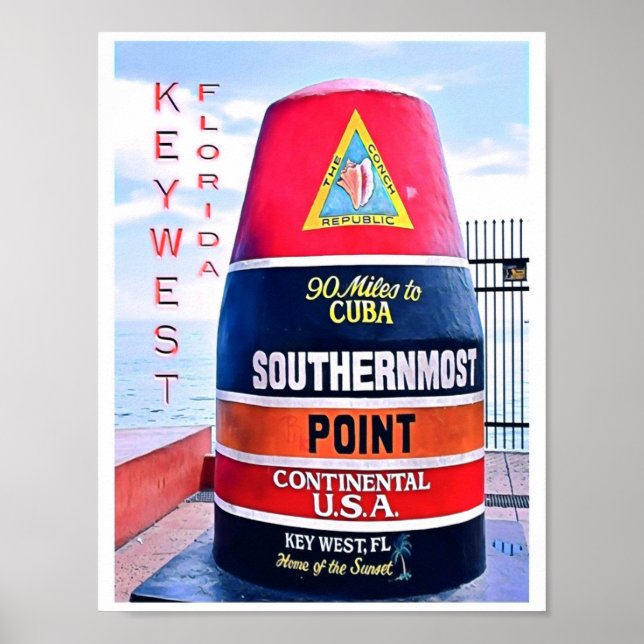 Poster Flórida - Eua - Mosaico - (Frente)