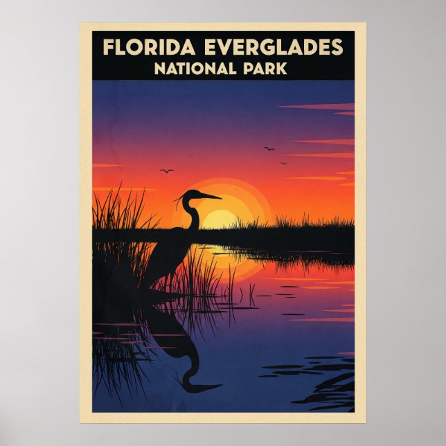 Poster Florida Everglades National Park V05 (Frente)
