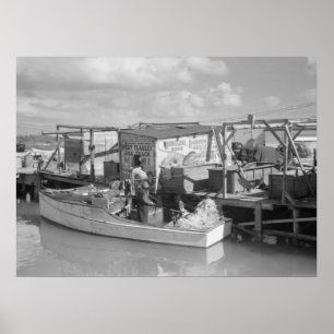 Poster Florida Keys Fisheries, 1938