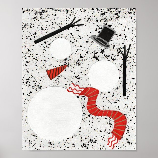 Poster Florida Melted Snowman  (Frente)