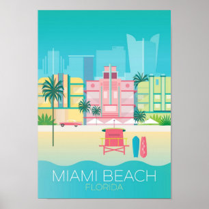 Poster - Florida Miami Beach Viagem
