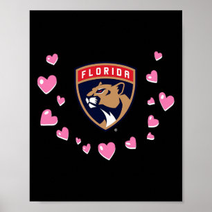 Poster Florida Panthers Amor de São Valentim Nhl Licença 