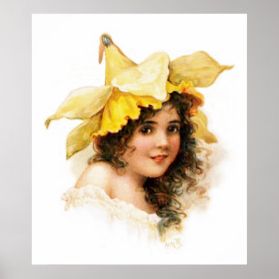 Poster Florista no amarelo