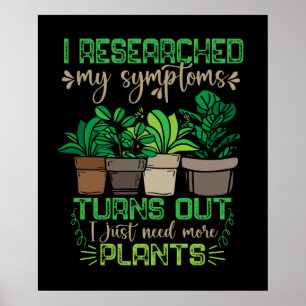 Poster Floristas Engraçadas Fábricas Sobre Jardinagem Mãe