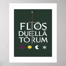 Poster Flos Duellatorum Green Edition– Medieval Sword Art
