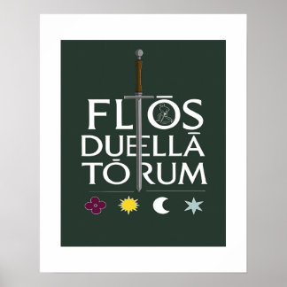 Poster Flos Duellatorum Green Edition– Medieval Sword Art