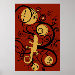 Poster Flourish do geco