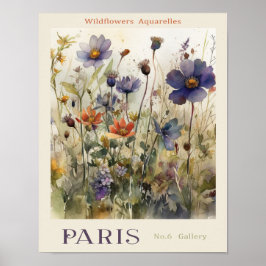 Poster Flower Aquarelles Market Paris n.o 6 Gallery