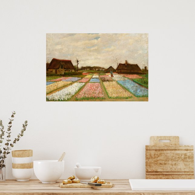 Poster Flower Beds na Holanda por Vincent Van Gogh (Cozinha)