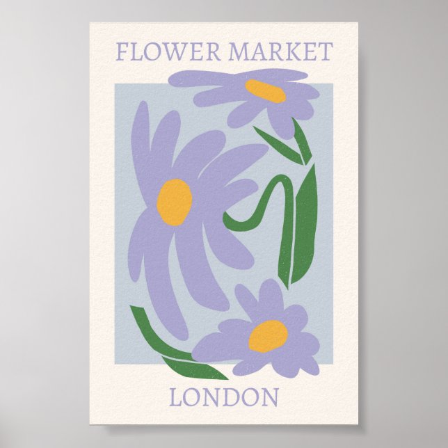 Poster Flower Market London (Frente)