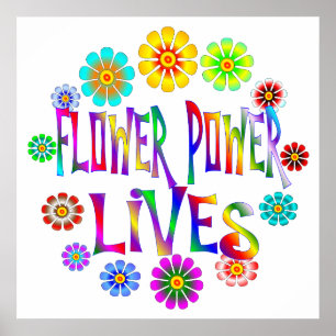 Poster Flower Power Livres