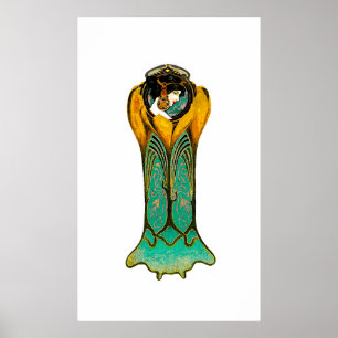 Poster Flower Rapture /40X50 SIZE/PAPEL/OPÇÃO DE CANVAS