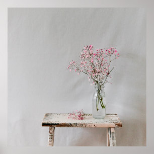 Poster Flower vase baby respira naturalmente