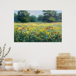 Poster Flowered field