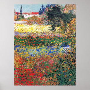 Poster FLowering Garden, Vincent Van Gogh