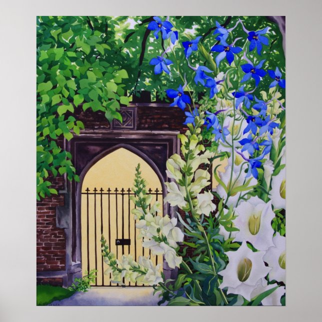 Pôster Flowers by a sunlit gateway 2008 (Frente)