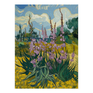 Pôster flowers in van gogh style