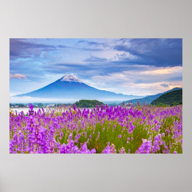 Poster Flowers | Mount Fugi Japan (Frente)
