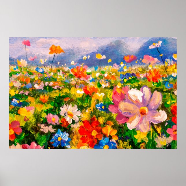Poster Flowers paintings monet painting claude impression (Frente)