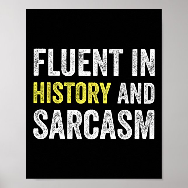 Poster Fluente em História e Sarcasmo Professor Farto Esc (Frente)