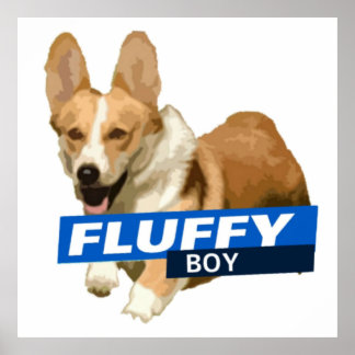 Poster Fluffy Boy Brooklyn Noine Cheddar Sticker