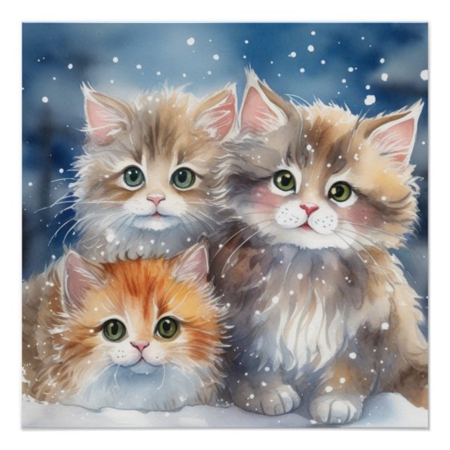 Pôster Fluffy Kittens (Frente)