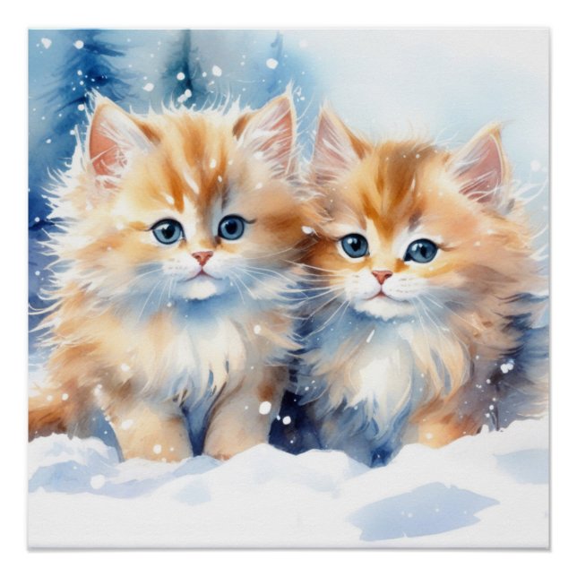 Pôster Fluffy Kittens (Frente)