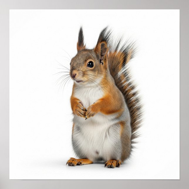 Poster Fluffy Squirrel Art (Frente)