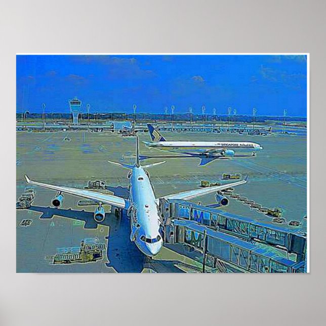 Poster Flugzeug (Frente)