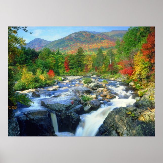Poster Flume Falls | Montanhas Adirondack (Frente)