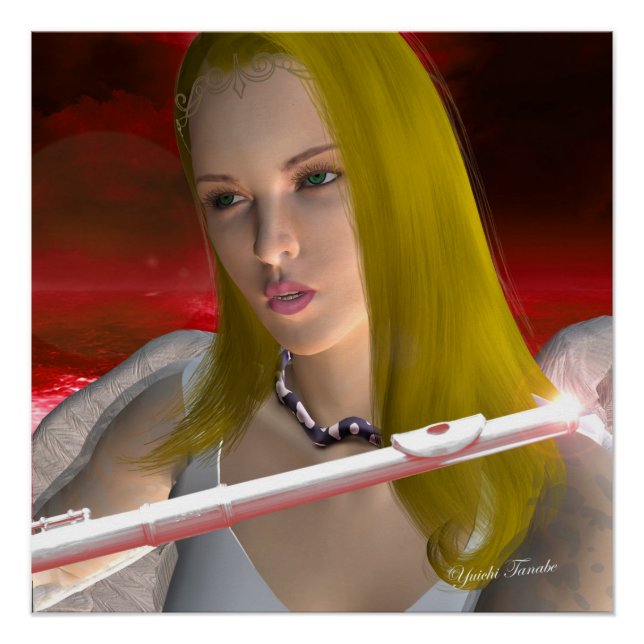 Pôster Flute Angel 1 (Frente)